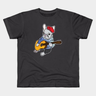 Singing French Bulldog Kids T-Shirt